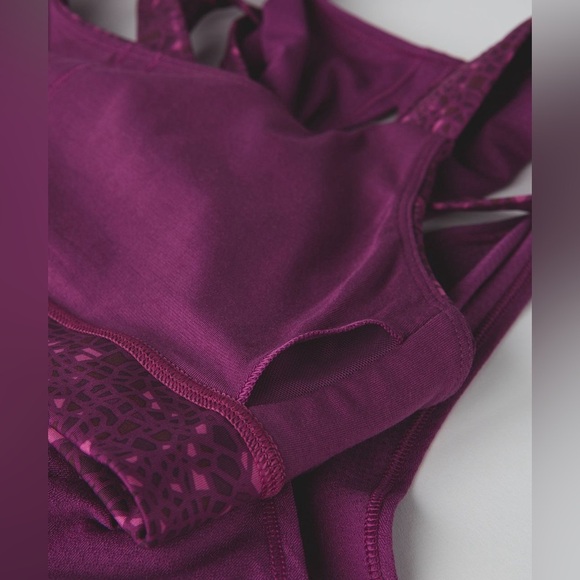 Lululemon Athletica Purple Ready & Go Sport Tank Top and Bra Women’s Size 6 - Picture 6 of 11